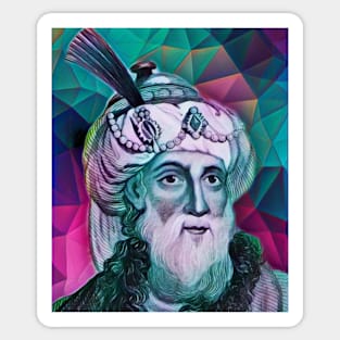 Flavius Josephus Abstract Portrait | Flavius Josephus Artwork 4 Sticker